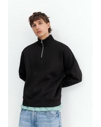 Pull&Bear - Quarter-Zip Sweatshirt - Lyst