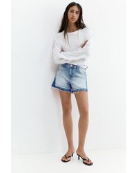 Pull&Bear - Patchwork Denim Bermuda Shorts - Lyst