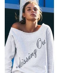 Pull&Bear - Asymmetric Graphic Sweatshirt - Lyst