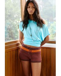 Pull&Bear - Crochet Tricot Short - Lyst