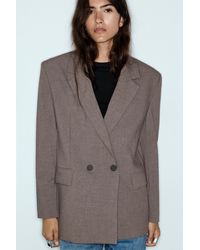 Pull&Bear - Double-Breasted Blazer - Lyst