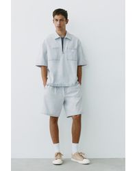 Pull&Bear - Bermuda Jeans Relax Fit - Lyst