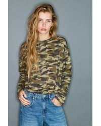 Pull&Bear - Long Sleeve Printed T-Shirt - Lyst