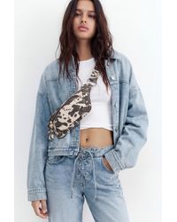 Pull&Bear - Cow Print Belt Bag - Lyst