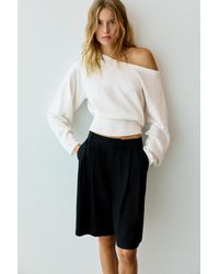 Pull&Bear - Maglia Con Collo Asimmetrico - Lyst