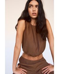 Pull&Bear - Rustic Balloon Top - Lyst