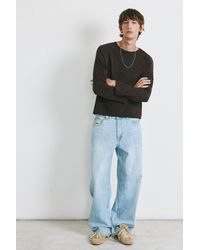 Pull&Bear - Barrel Jeans With Embroidered Detail - Lyst