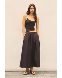 Pull&Bear - Long Poplin Skirt - Lyst
