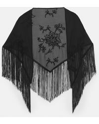 Pull&Bear - Embroidered Shawl - Lyst