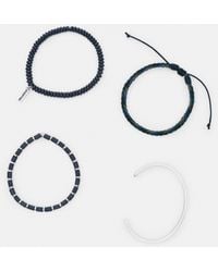 Pull&Bear - Pack Of 4 Beaded Bracelets - Lyst