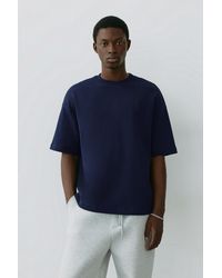 Pull&Bear - Short Sleeve Raised Graphic Sweatshirt - Lyst