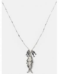 Pull&Bear - Fish Necklace - Lyst