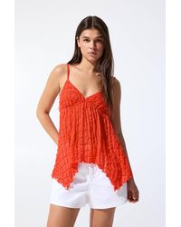 Pull&Bear - Strukturiertes Trägertop - Lyst