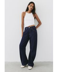 Pull&Bear - Low-Rise Barrel Jeans - Lyst