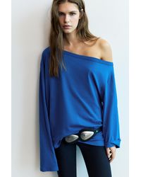 Pull&Bear - Asymmetric Oversize T-Shirt - Lyst