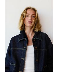 Pull&Bear - Boxy Fit Denim Overshirt - Lyst