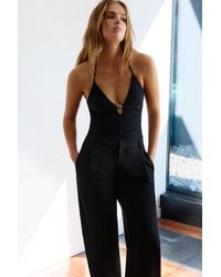 Pull&Bear - Gathered Halter Bodysuit - Lyst