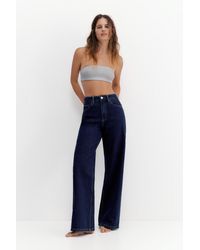 Pull&Bear - High-Waist Wide-Leg Jeans - Lyst