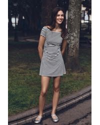 Pull&Bear - Short Multi-Position Striped Dress - Lyst
