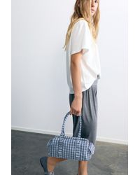 Pull&Bear - Check Print Shoulder Bag - Lyst