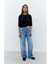 Pull&Bear - High-Waist Wide Straight Jeans - Lyst