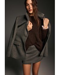 Pull&Bear - Blazer Van Zacht Materiaal - Lyst