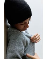 Pull&Bear - Bonnet En Maille Côtelée - Lyst