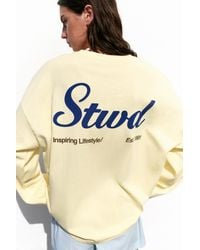 Pull&Bear - Long Sleeve Stwd T-Shirt - Lyst