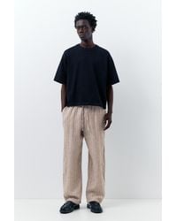 Pull&Bear - 100% Linen Jogger Trousers - Lyst