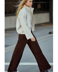 Pull&Bear - Corduroy Wide-Leg Jeans - Lyst