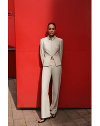Pull&Bear - Rechte Broek Met Gesp - Lyst