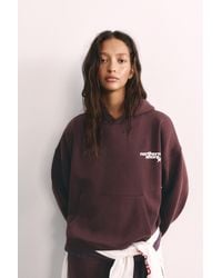 Pull&Bear - Hoodie Met Grafische Print - Lyst