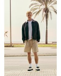 Pull&Bear - Linen Blend Jogger Bermuda Shorts - Lyst
