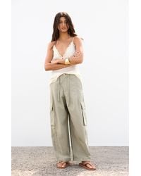 Pull&Bear - Balloon Fit Technical Cargo Trousers - Lyst