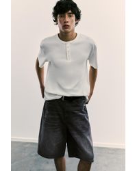 Pull&Bear - Skater Denim Bermuda Shorts - Lyst