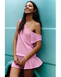 Pull&Bear - Asymmetrische Tricot Top - Lyst