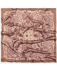 Pull&Bear - Bandana Satinata Stampa Fiori - Lyst