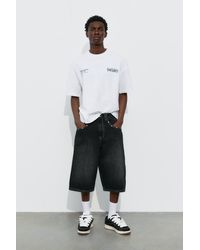 Pull&Bear - Stwd Jorts Met Studs - Lyst