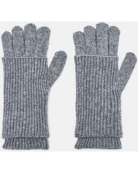 Pull&Bear - Ribbed Knit Mittens - Lyst