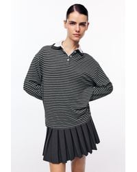 Pull&Bear - Polo À Rayures Double Col - Lyst