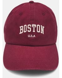 Pull&Bear - Cappello Con Ricamo Boston - Lyst
