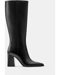 Pull&Bear - Hohe Stiefel Mit Absatz - Lyst