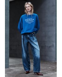 Pull&Bear - Hitchcock Graphic Oversize Sweatshirt - Lyst