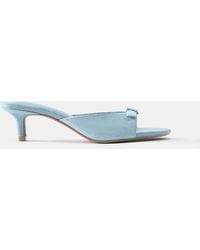 Pull&Bear - Mules Aus Rauleder Mit Schnalle Und Absatz - Lyst
