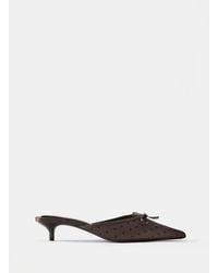 Pull&Bear - Polka Dot Mule Heels - Lyst