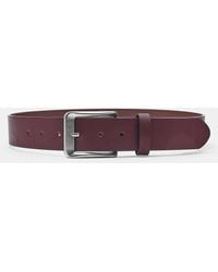 Pull&Bear - Basic Leather Effect Belt - Lyst