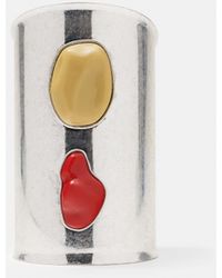 Pull&Bear - Coloured Stone Cuff Bracelet - Lyst