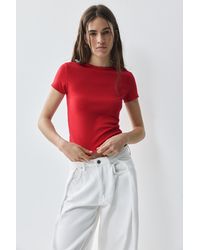 Pull&Bear - Fitted Short Sleeve T-Shirt - Lyst