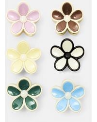 Pull&Bear - 6-Pack Of Flower Fur Clips - Lyst