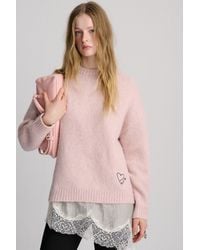 Pull&Bear - Jumper With Embroidered Heart - Lyst